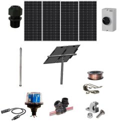NAZ Solar pumping kit - 800W Solarland Solar Modules, Grundfos SQFlex and Modules Racking.