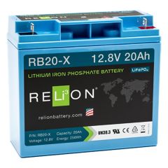 Relion RB20X Lithium Ion LiFePO4 Battery 12V 20Ah