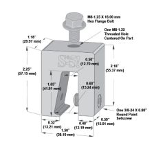 S-5! S-5-N 1.5 Mini Clamp for 1.5" Nail Strip Metal Roof Profiles