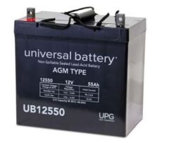 Universal Battery 40740 55 Amp-hours 12 Volt Sealed AGM Battery