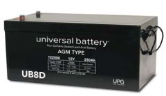 Universal Battery 45971 250 Amp-hours 12V Sealed AGM Battery