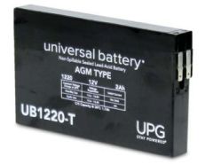 Universal Battery D2790 2 Amp-hour 12 Volt Sealed AGM Battery