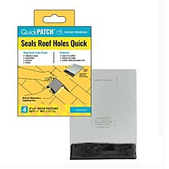 QuickBolt 17783-QuickPATCH 4"x5" Galvanized Steel with Butyl Seal 4 per Pack