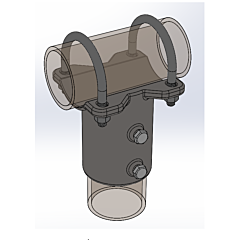 Tamarack Solar 91238 Ground Mount Parts 3-IN Pole Cap with U-bolts (Box of 2)