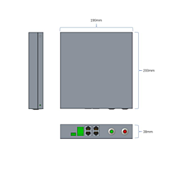 Deka Duration DD21010 HVHUB (Hub for more than 2HV Boxes/Clusters) - Non-UL Accessories