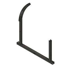 IntegraRack IR-45ASAB0047 Adjustable Seasonal Angle BallastRack in Black Zinc Plated Steel