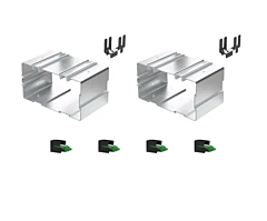 IntegraRack IR-W5MBCB0094 MultiBallast - 5° East/West ‘W’ Configuration - Aircraft Grade Aluminum 