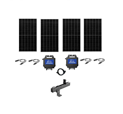 NAZ Balcony Solar Roof Mount Kit with APsystems EZ1 Microinverter with 1740W of Solar