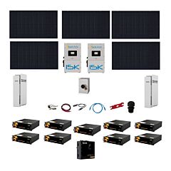 Hybrid Off-Grid / Grid-Tie Solar Kit - 18kW of Canadian Solar, 15kW Sol-Ark, and 45 kWh Discover Lithium Battery Bank