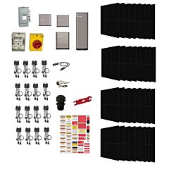 Grid-tied Solar Kit - 14.24kW array of Canadian Solar Modules and Canadian Solar EP Cube All-in-one 26.6kWh System