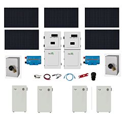 Hybrid Off-Grid / Grid-Tie Solar Kit - 17.8kW of Canadian Solar, dual 15kW MidNite AIO, and 64 kWh MidNite PowerFLO Lithium Battery Bank