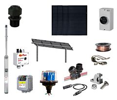 NAZ Solar pumping kit - 1.78kW Canadian Solar Modules, Sun Pump HR 12-328 and Modules Racking