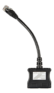 Victron Energy RJ45-splitter 1xRJ45 male/15cm cable/2xRJ45 female front
