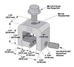 S-5! S-5-H Mini Clamp for Metal Roof Panels With a Horizontal Seam