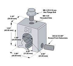S-5! S-5-Z Mini Clamp for Profiles Having a Round “Bulb” Seam Configuration