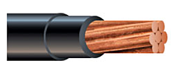 THHN #2 AWG Stranded Wire, Black