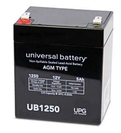Universal Battery D5777 5 Amp-hour 12 Volt Sealed AGM Battery
