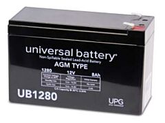 Universal Battery D5779 8 Amp-hour 12 Volt Sealed AGM Battery