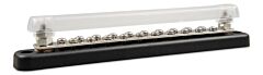 Victron Energy Busbar Rated for 150 Amp with 2 Terminals and 20 screws plus cover