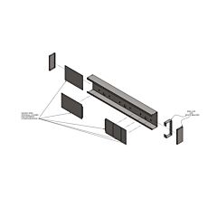 Blendtron Power Products Legacy WTR-10 Legacy WTR-15 Wall Tray Assembly UL Certified 