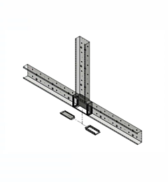 Blendtron WTR4W-10 4-Way TEE Body Wall Tray