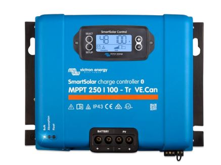 Victron Energy SmartSolar MPPT 250/100-Tr VE.Can Solar Charge Controller up to 48VDC at 100 Amps
