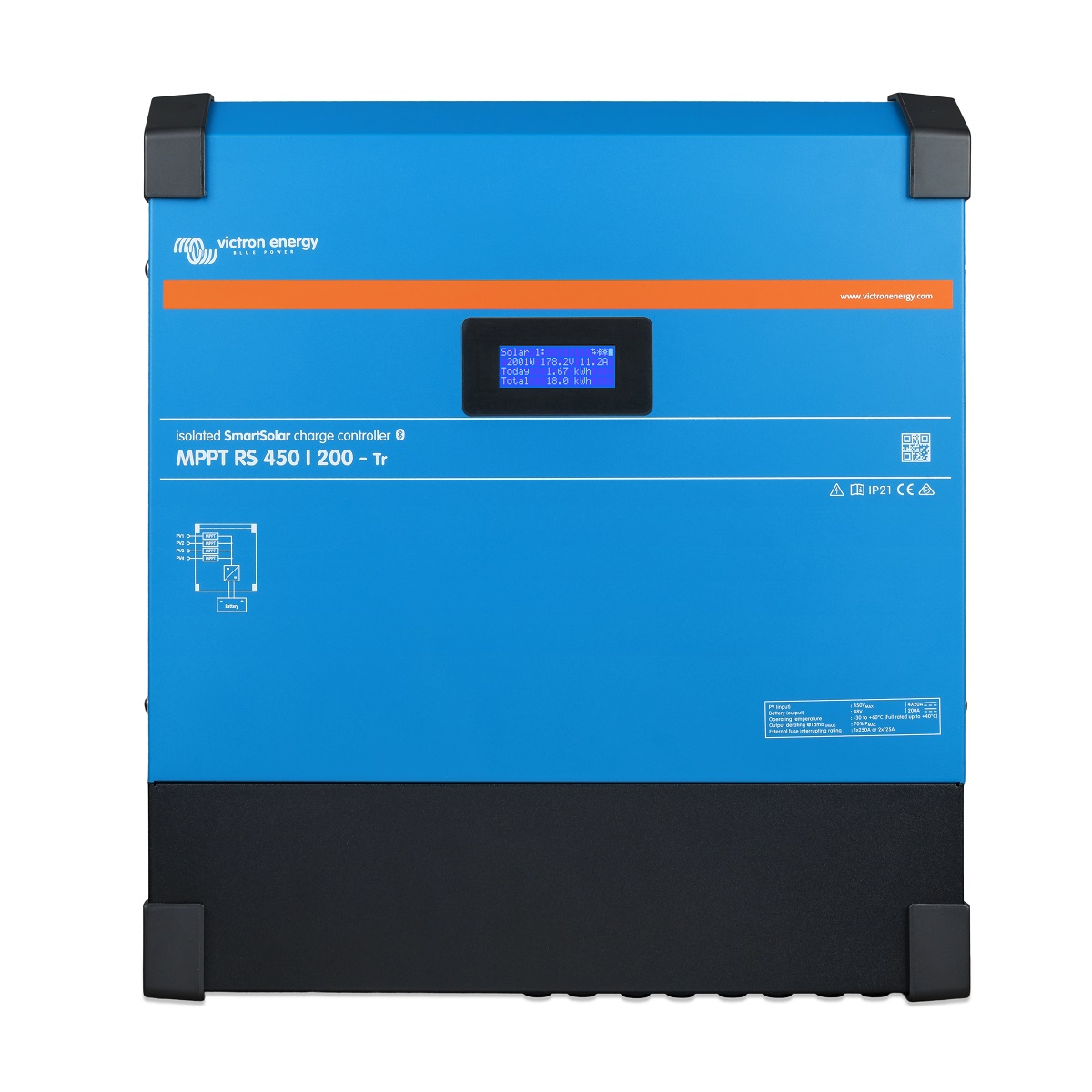 Victron Energy SmartSolar MPPT RS 450/200-MC4 Solar Charge Controller