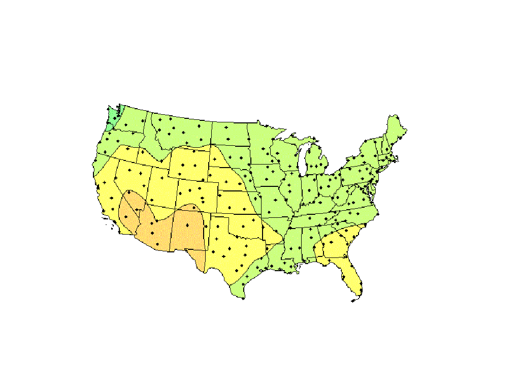 Us Solar Insolation Maps Northern Arizona Wind Sun