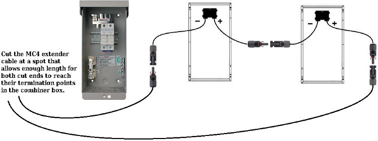 Solar Power Cables with MC4 Connectors & Stripped Lead