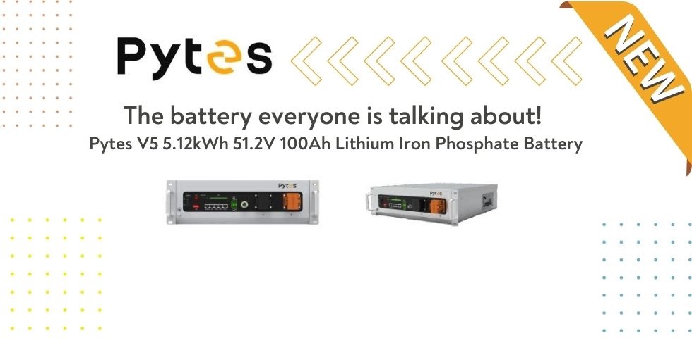 Pytes V5 5.12kWh 51.2V 100Ah Lithium Iron Phosphate Battery
